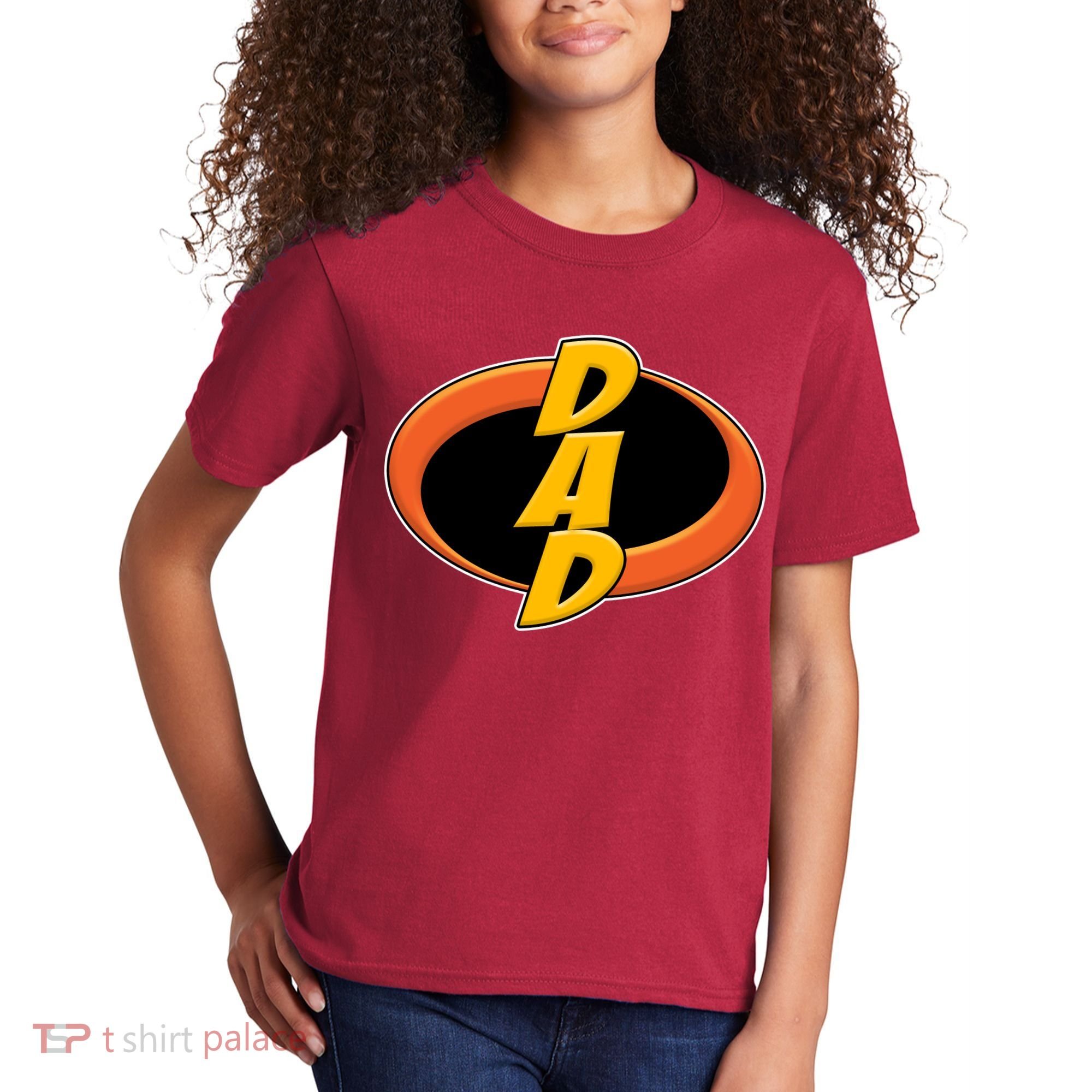 Incredible Dad Family Superhero Kids T-Shirt