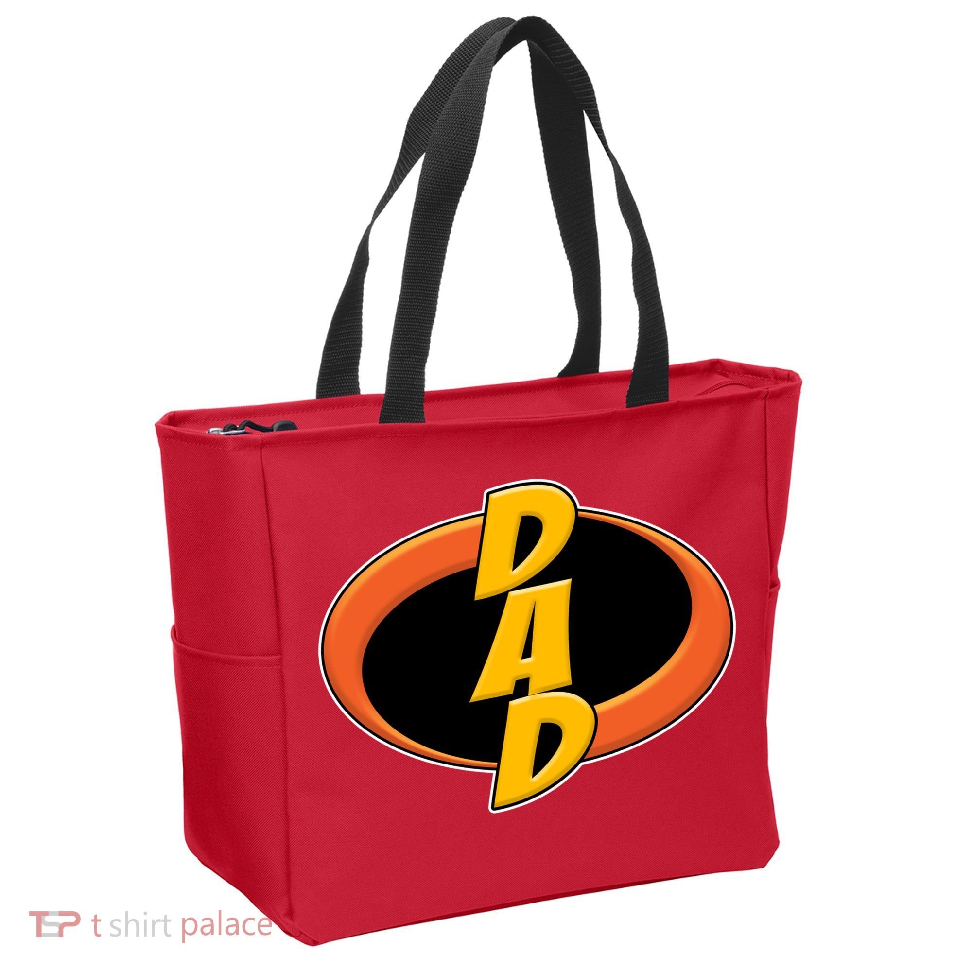 Incredible Dad Family Superhero Tote Bag