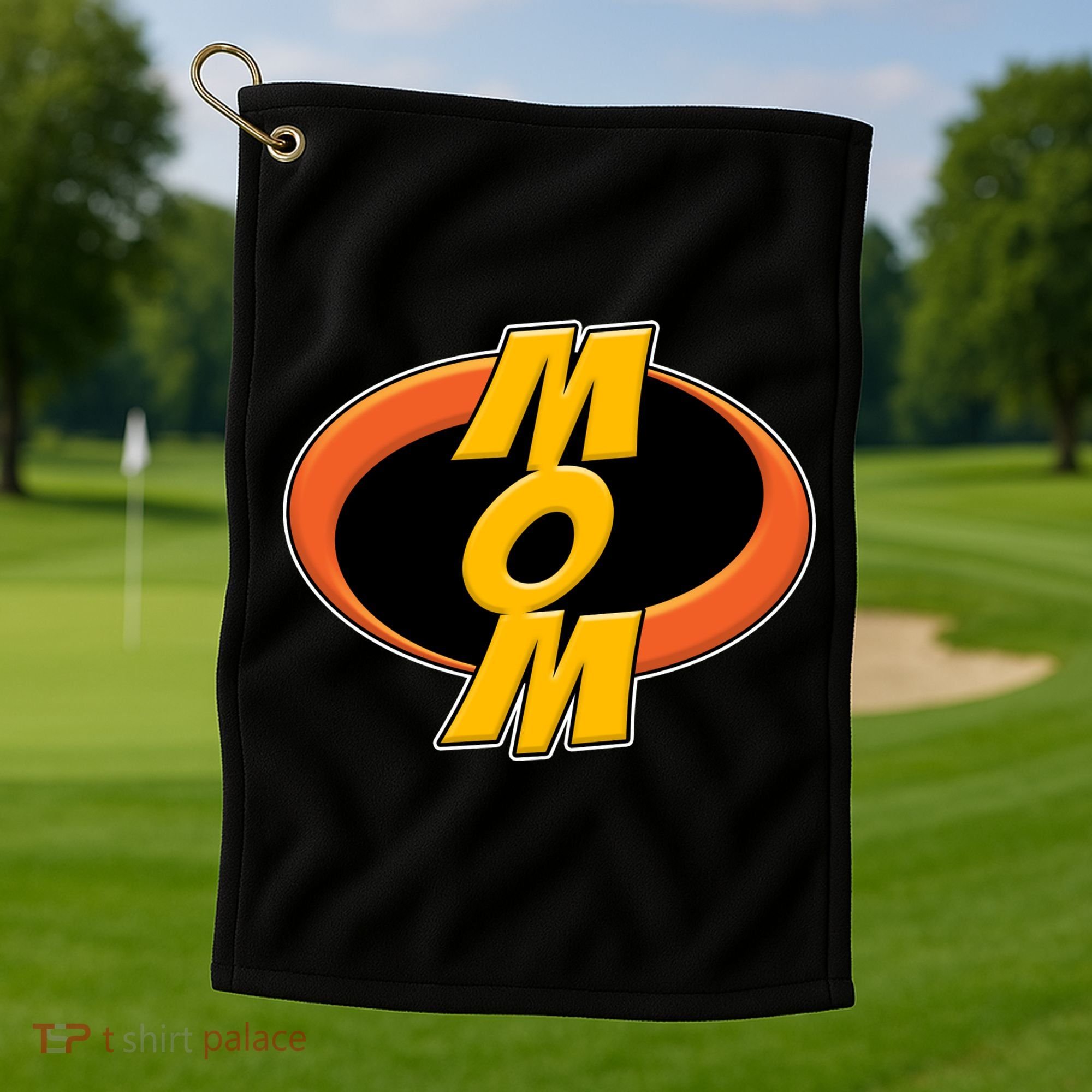 Incredible Mom Family Superhero Golf Towel