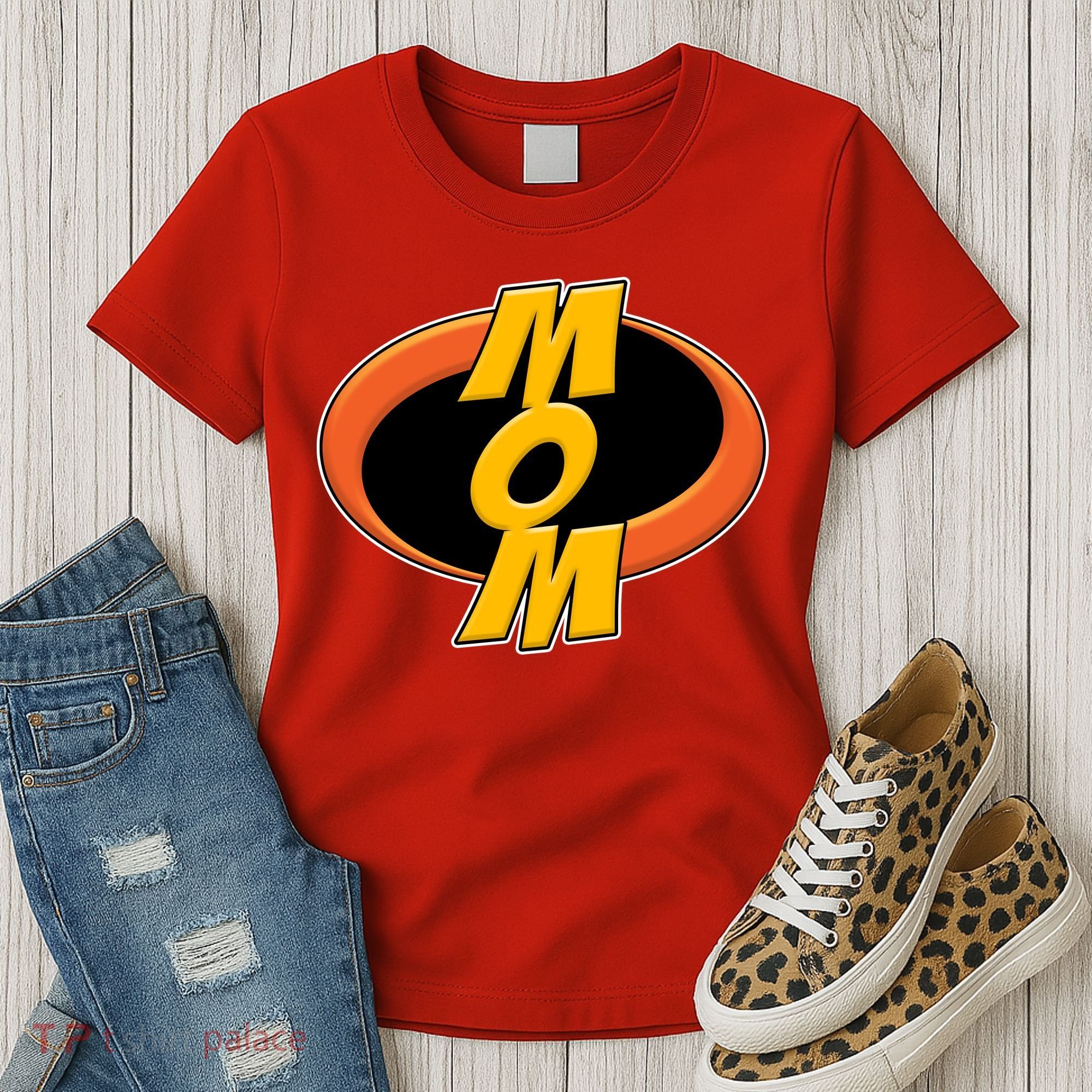 Incredible Mom Family Superhero Women's T-Shirt