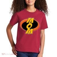 Incredible Mom Family Superhero Kids T-Shirt thumb 2