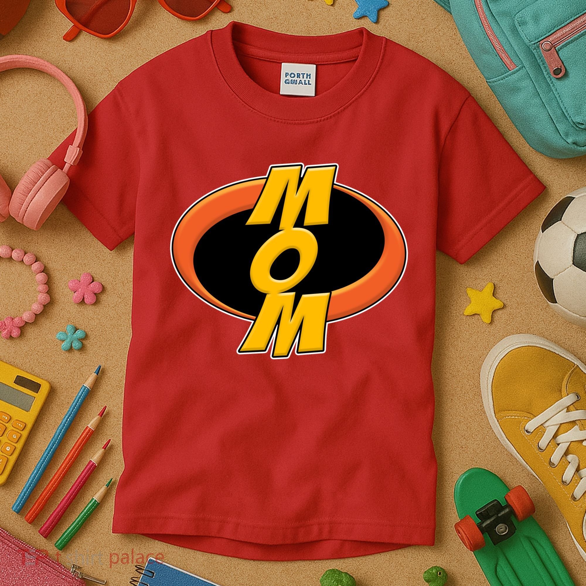 Incredible Mom Family Superhero Kids T-Shirt