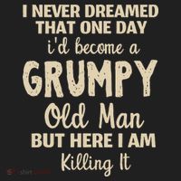 I Never Dreamed That Id Become A Grumpy Old Man Grumpy District V.I.T. Heavyweight Hoodie thumb 2