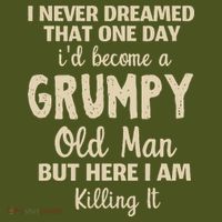 I Never Dreamed That Id Become A Grumpy Old Man Grumpy The Baniff Cuffed Pom Beanie thumb 2