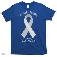 I'm Not Drunk I Have Parkinson's Awareness Ribbon Pd Patient Gift T-Shirt thumb 0