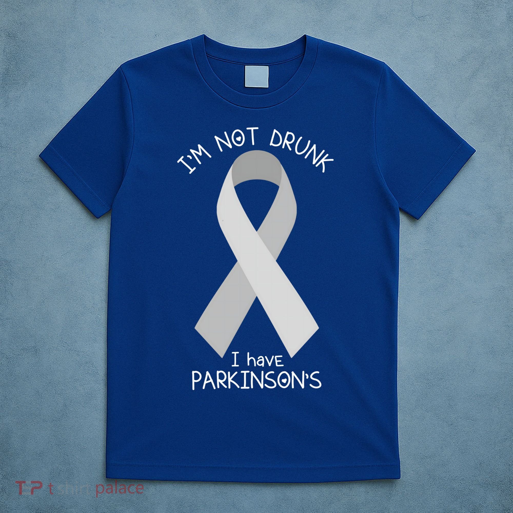 I'm Not Drunk I Have Parkinson's Awareness Ribbon Pd Patient Gift T-Shirt