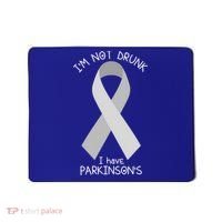 I'm Not Drunk I Have Parkinson's Awareness Ribbon Pd Patient Gift Mousepad thumb 0