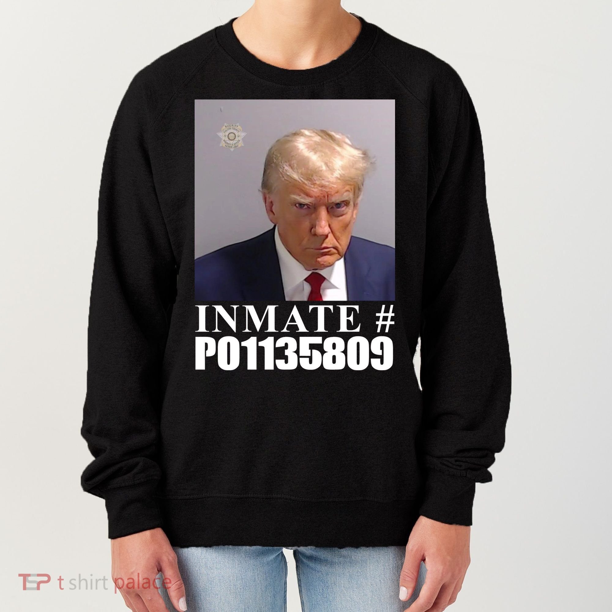 Inmate Number Donald Trump Mugshot Women's Sweatshirt