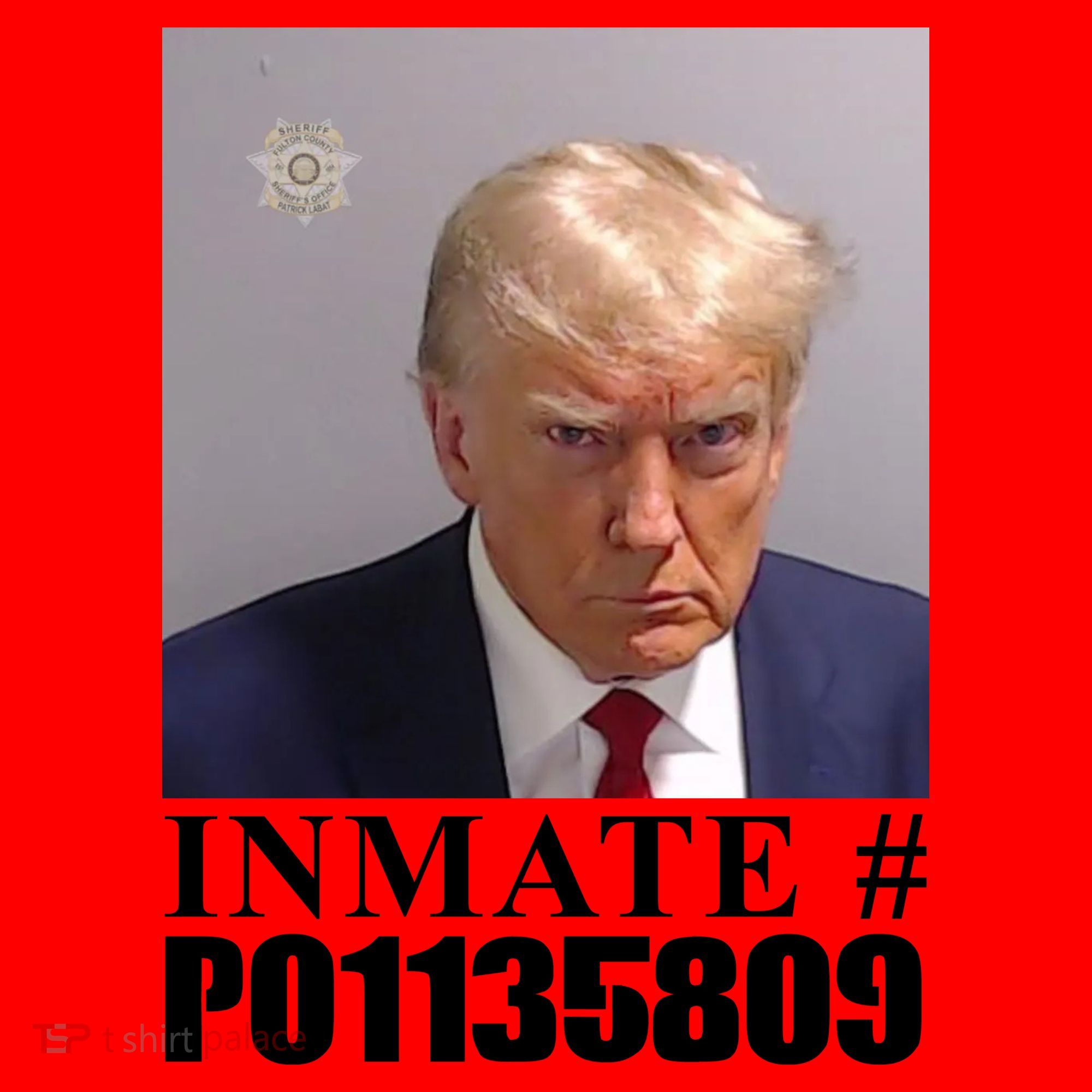 Inmate Number Donald Trump Mugshot Santa Hat