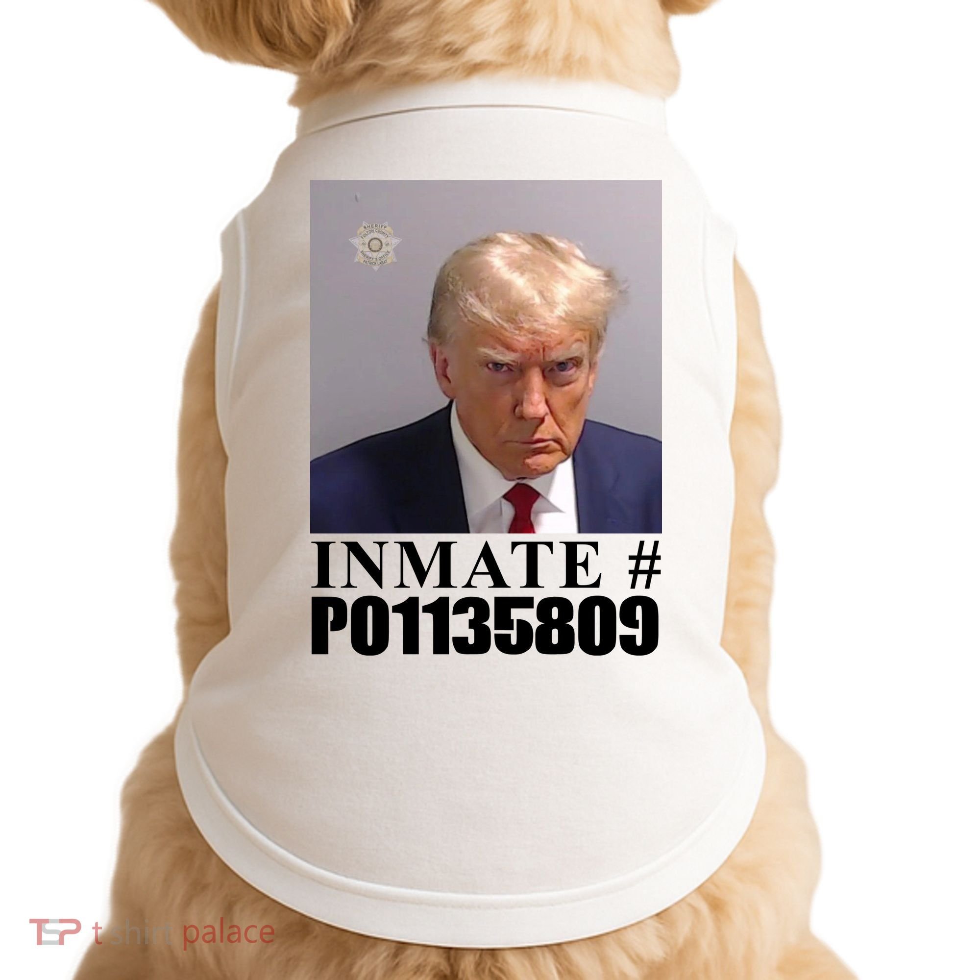 Inmate Number Donald Trump Mugshot Doggie Tank
