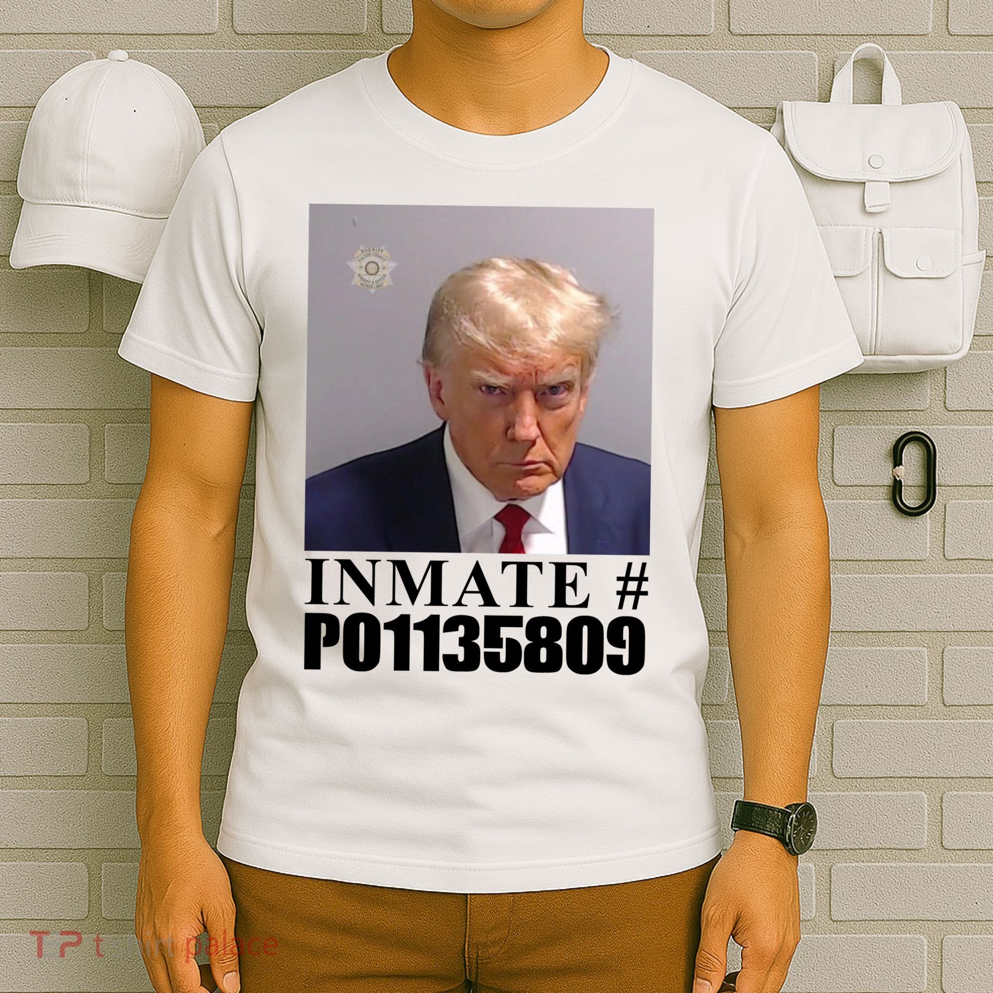 Inmate Number Donald Trump Mugshot T-Shirt