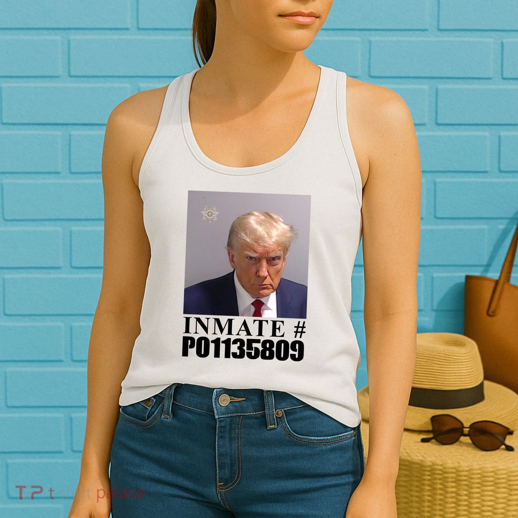 Inmate Number Donald Trump Mugshot Women's Tank Top