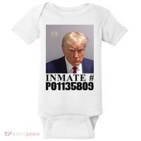 Inmate Number Donald Trump Mugshot Baby Bodysuit thumb 0