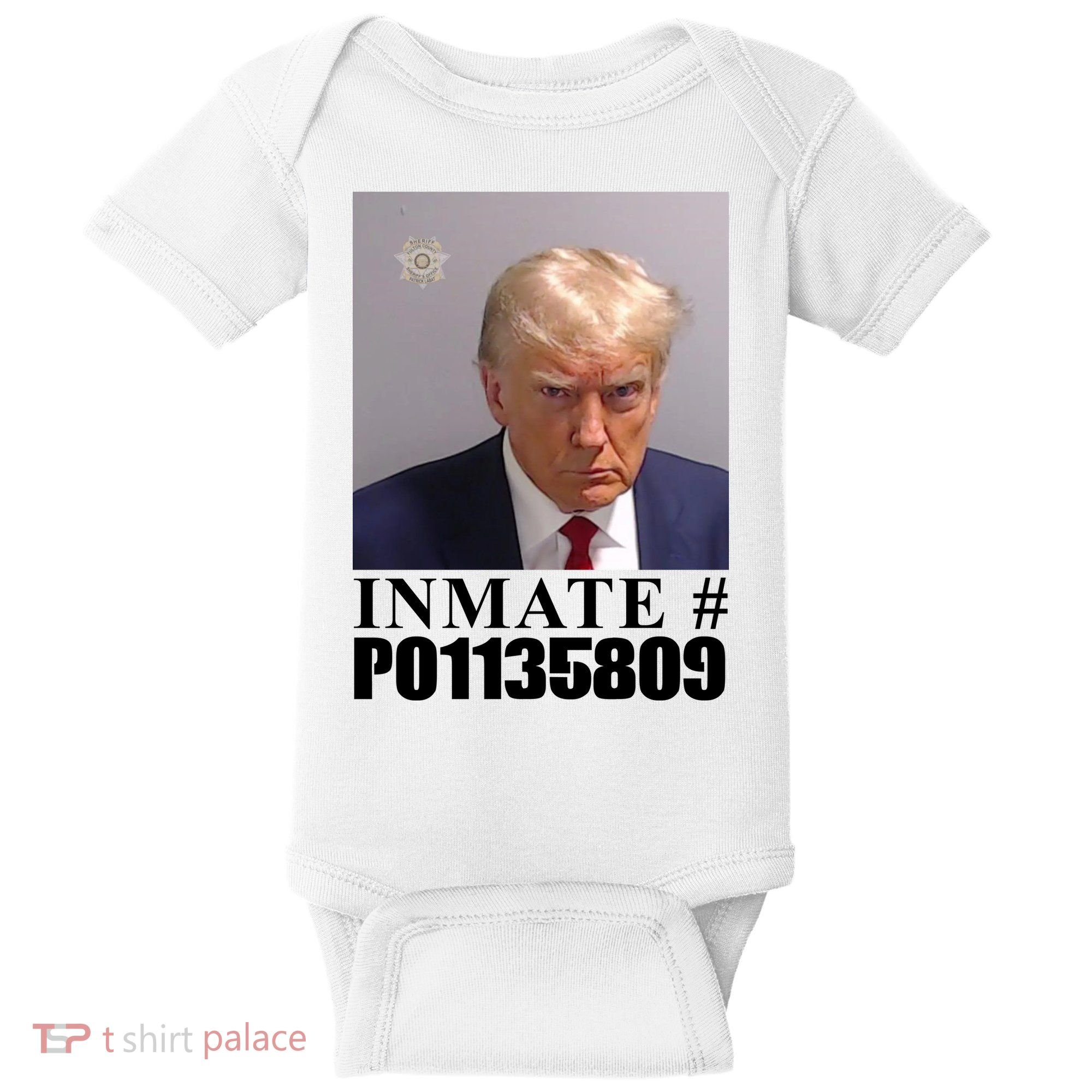 Inmate Number Donald Trump Mugshot Baby Bodysuit