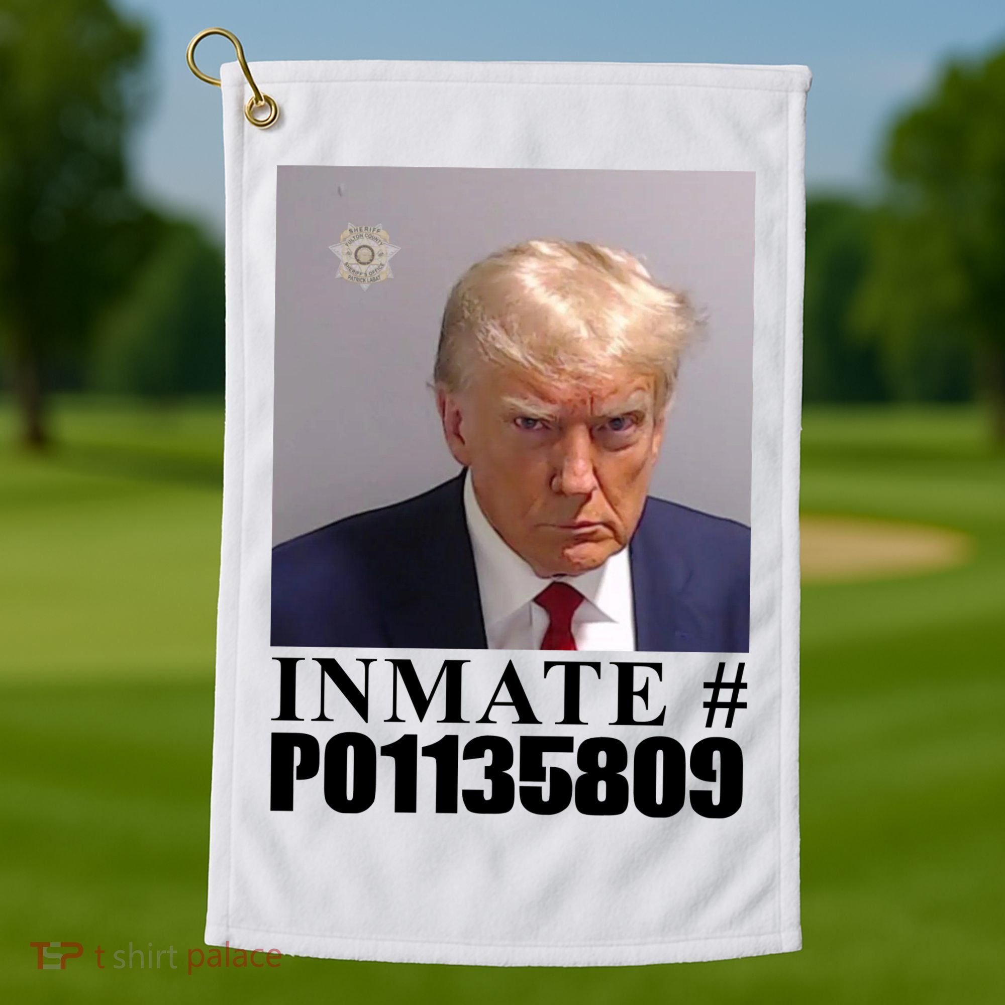 Inmate Number Donald Trump Mugshot Golf Towel