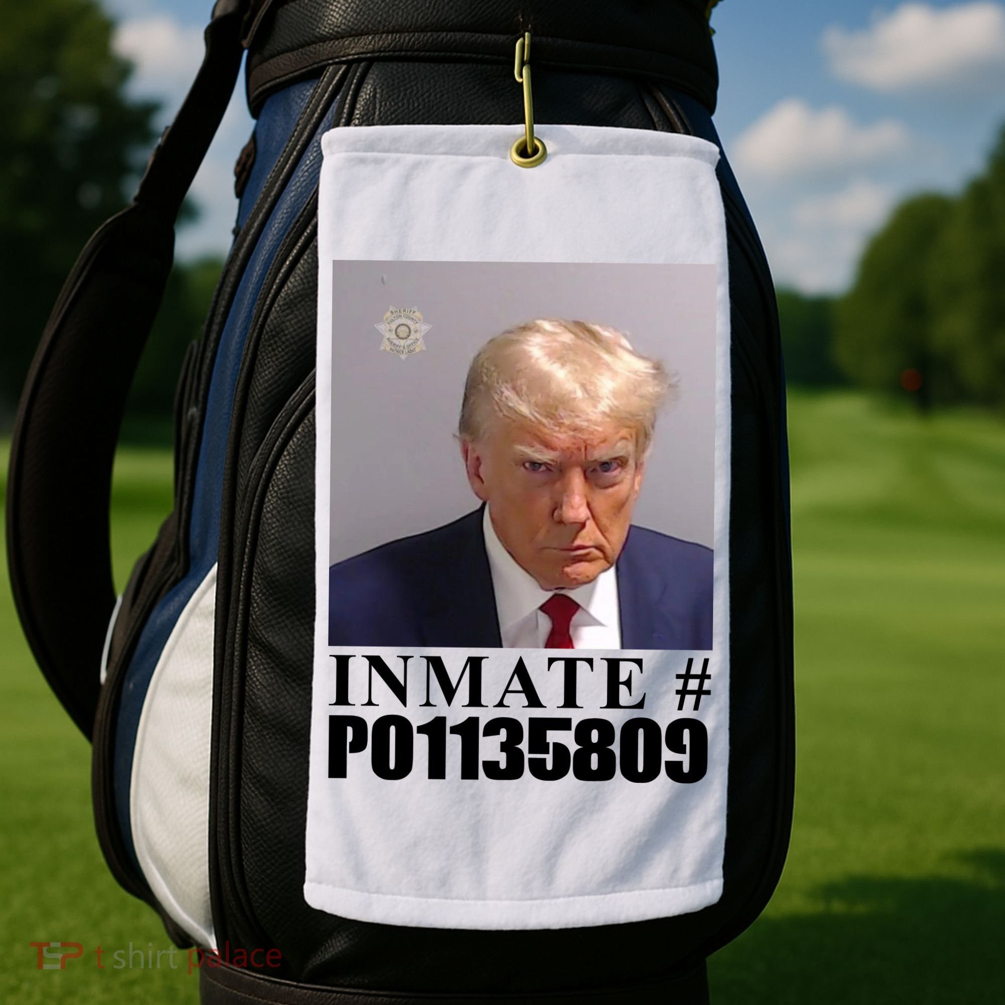 Inmate Number Donald Trump Mugshot Golf Towel
