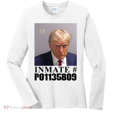 Inmate Number Donald Trump Mugshot Women's Long Sleeve Shirt