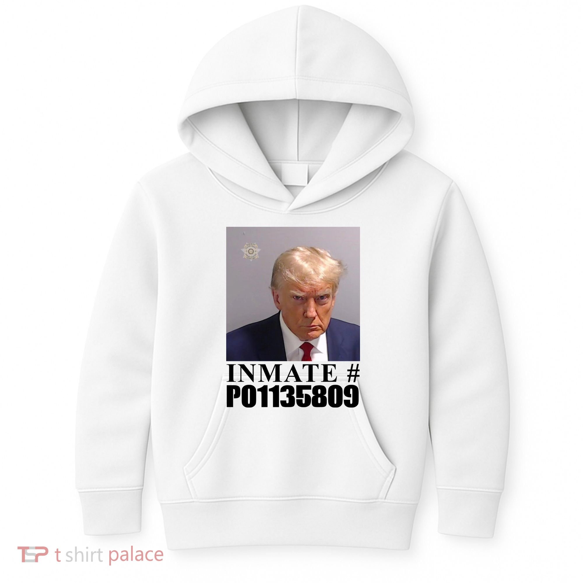 Inmate Number Donald Trump Mugshot Kids Hoodie