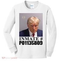 Inmate Number Donald Trump Mugshot Kids Long Sleeve Shirt thumb 0