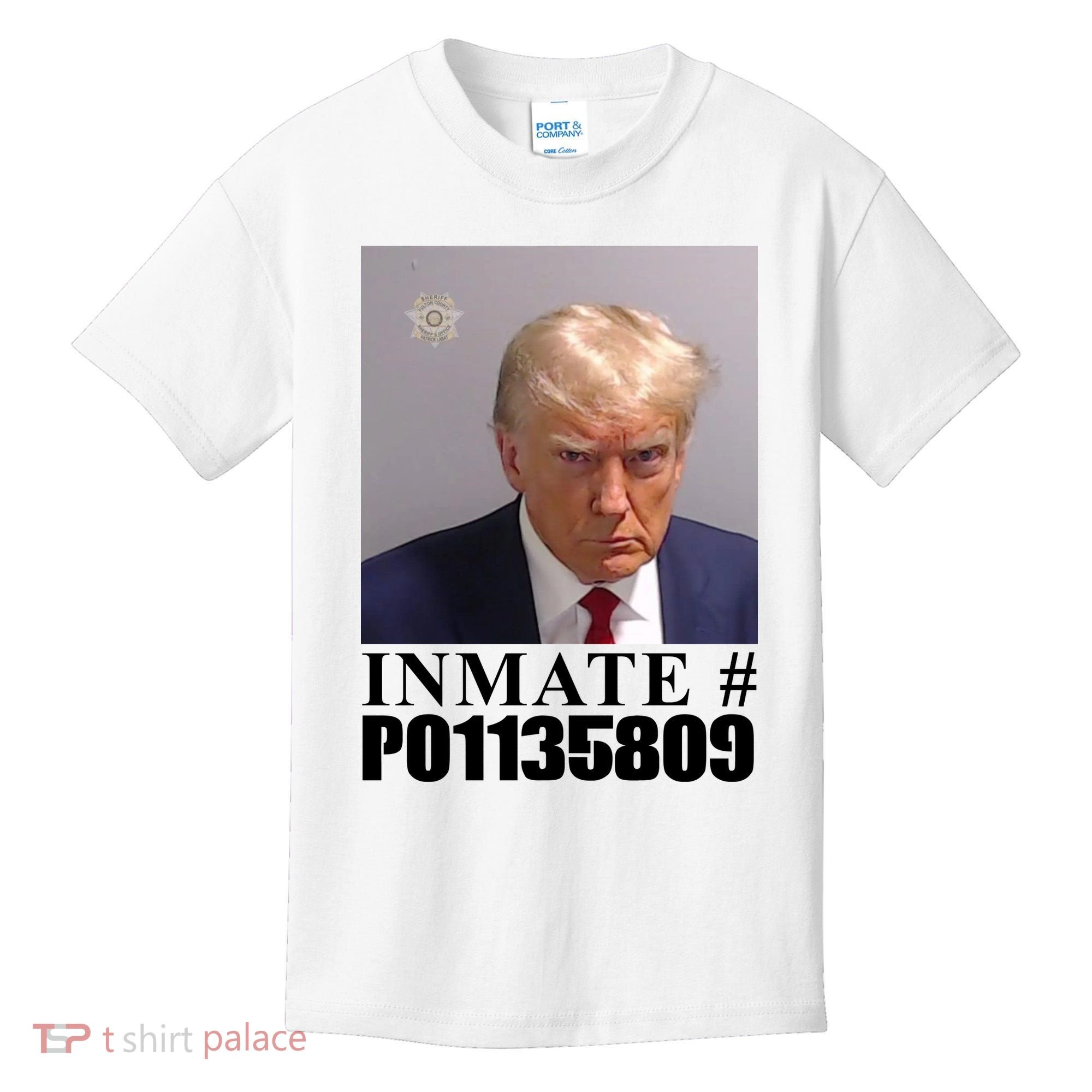 Inmate Number Donald Trump Mugshot Kids T-Shirt
