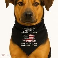 I Never Dreamed That ID Become A Grumpy Old Man Grandpa USA-Made Doggie Bandana thumb 1