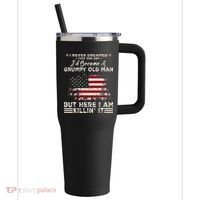 I Never Dreamed That ID Become A Grumpy Old Man Grandpa 40oz Vacuum Insulated Stainless Steel Travel Tumbler thumb 0
