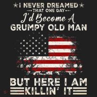 I Never Dreamed That ID Become A Grumpy Old Man Grandpa Golf Towel thumb 3