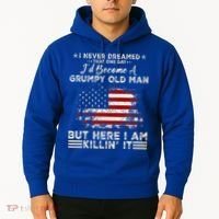 I Never Dreamed That ID Become A Grumpy Old Man Grandpa Hoodie thumb 2