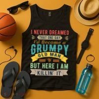I Never Dreamed I'd Be A Grumpy Old Man Tank Top thumb 4