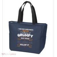 I Never Dreamed That I'd Become A Grumpy Old Man Grandpa Tote Bag thumb 3