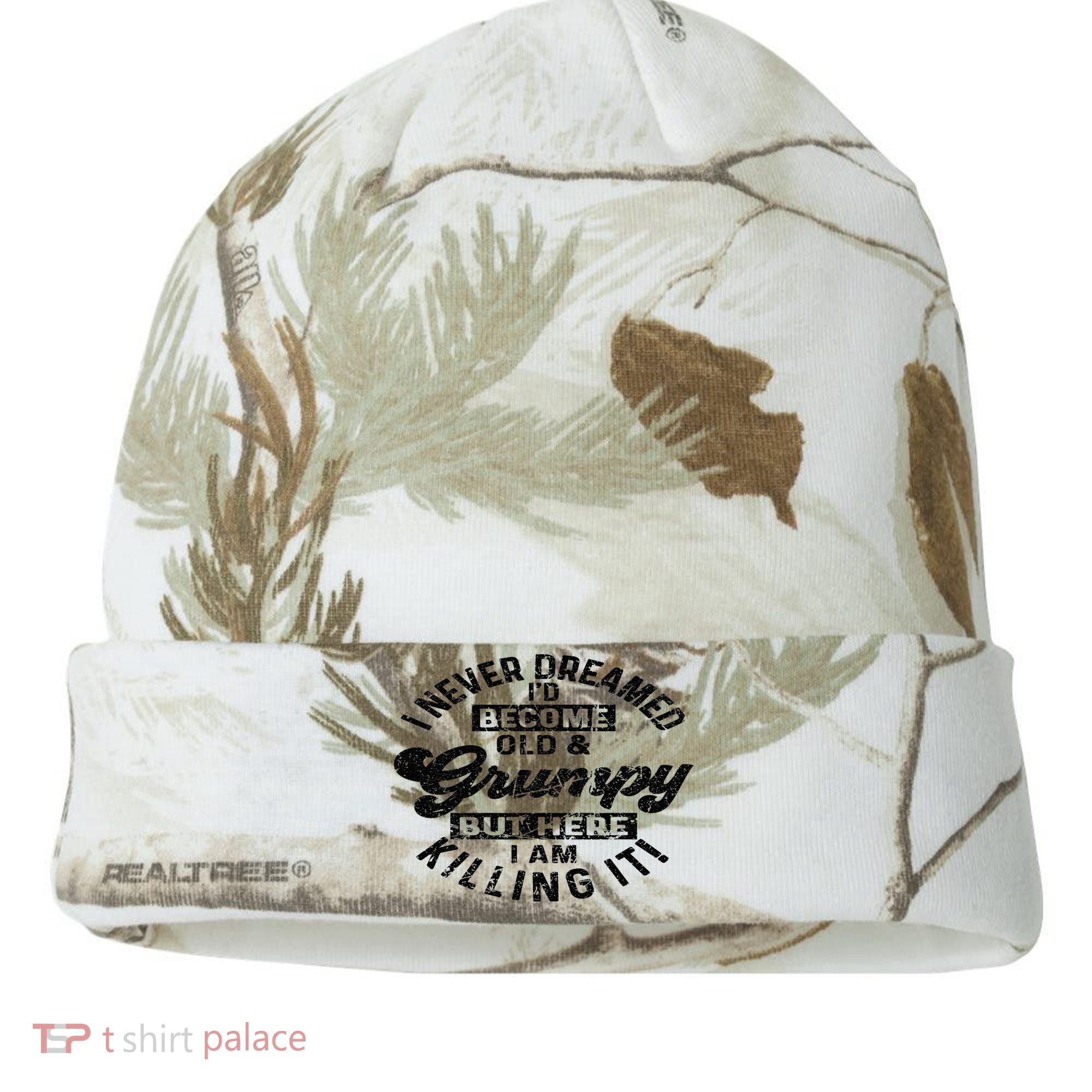 I Never Dreamed That Id Become A Grumpy Old Man Grandpa Kati Licensed 12" Camo Cuffed Beanie