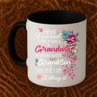 I Never Dreamed Id End Up A Grandma Grandson Mother’S Day Meaningful Gift Coffee Mug thumb 2
