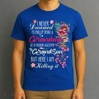 I Never Dreamed Id End Up A Grandma Grandson Mother’S Day Meaningful Gift T-Shirt thumb 3