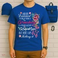 I Never Dreamed Id End Up A Grandma Grandson Mother’S Day Meaningful Gift T-Shirt thumb 6