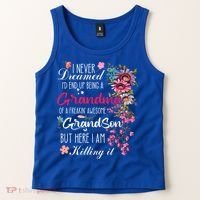 I Never Dreamed Id End Up A Grandma Grandson Mother’S Day Meaningful Gift Tank Top thumb 2