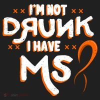 Im Not Drunk I Have Ms Orange Glial Scar Multiple Sclerosis Gift Hat thumb 2