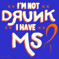 Im Not Drunk I Have Ms Orange Glial Scar Multiple Sclerosis Gift Women's Long Sleeve Shirt thumb 2