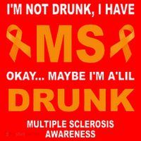 IM Not Drunk I Have Ms Multiple Sclerosis Awareness Santa Hat thumb 1