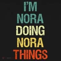 IM Nora Doing Nora Things Personalized First Name Gift Doggie Tank thumb 4