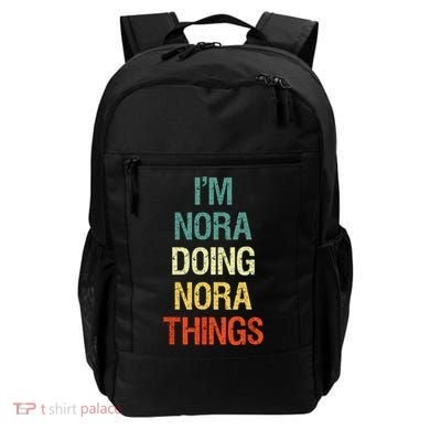 IM Nora Doing Nora Things Personalized First Name Gift Backpack