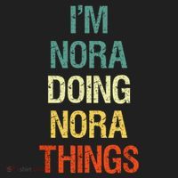 IM Nora Doing Nora Things Personalized First Name Gift Beanie thumb 2