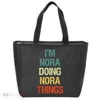 IM Nora Doing Nora Things Personalized First Name Gift Tote Bag thumb 0