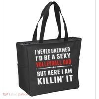 I Never Dreamed I'D Be A Sexy Volleyball Dad But Tote Bag thumb 2