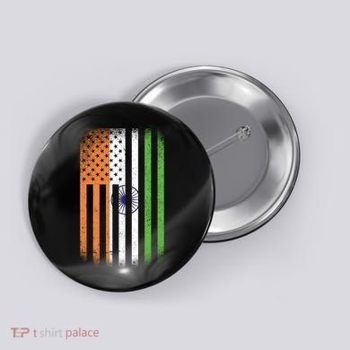 Vintage Indian Flag Button