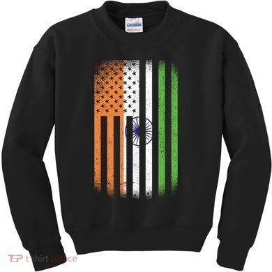 Vintage Indian Flag Kids Sweatshirt