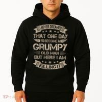I Never Dreamed That Id Become A Grumpy Old Man Grandpa Hoodie thumb 2