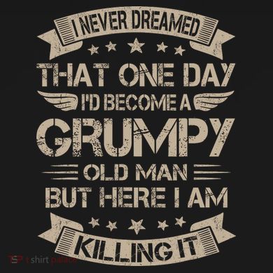 I Never Dreamed That Id Become A Grumpy Old Man Grandpa Hooded Wearable Blanket