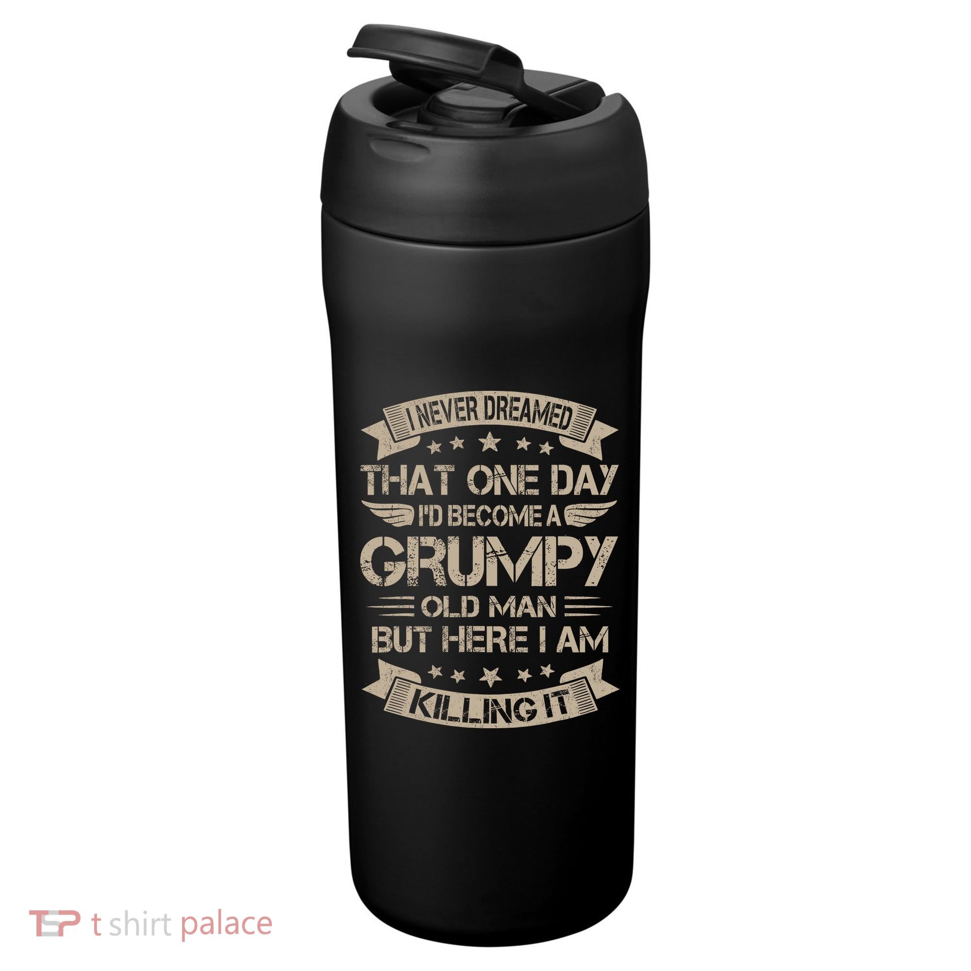 I Never Dreamed That Id Become A Grumpy Old Man Grandpa 24oz Duet Stainless Steel Tumbler