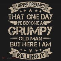 I Never Dreamed That Id Become A Grumpy Old Man Grandpa Tote Bag thumb 4