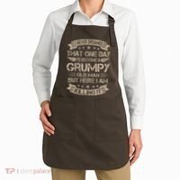 I Never Dreamed That Id Become A Grumpy Old Man Grandpa Apron thumb 2